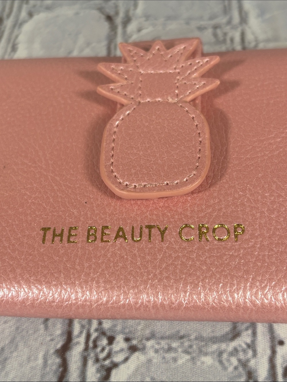 The Beauty Crop Pink Metallic Makeup Brush Bag - Picture 2 of 10
